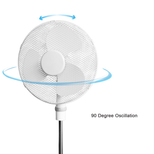 SIBOLUX 16 inch 3 In 1 Stand Fan | Ventilateur Cooling Fan | Electric Standing Fan | Plastic Pedestal Fan