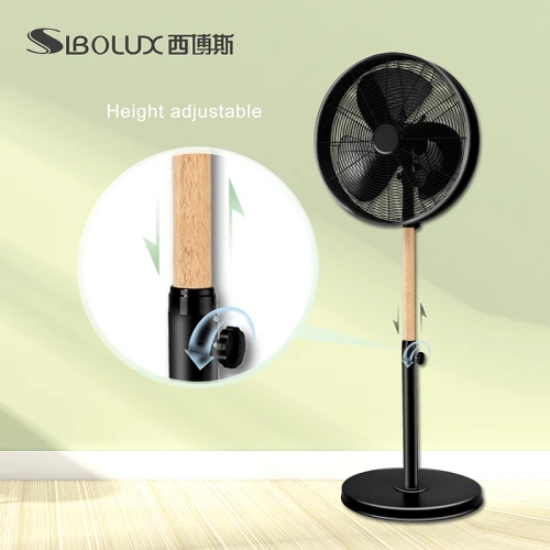 Ventilateur sur pied en métal SIBOLUX 16 pouces | Ventilateur rétro sur pied | Ventilateur électrique sur pied