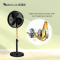 SIBOLUX 16 inch Metal Pedestal Fan | Retro Cooling Standing Fan | Ventilateur Electric Stand Fan