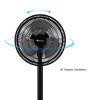 SIBOLUX 12 inch 2 In 1 Circulation Fan | Electric 2 In 1 Floor Fan | ventilateur Standing Fan