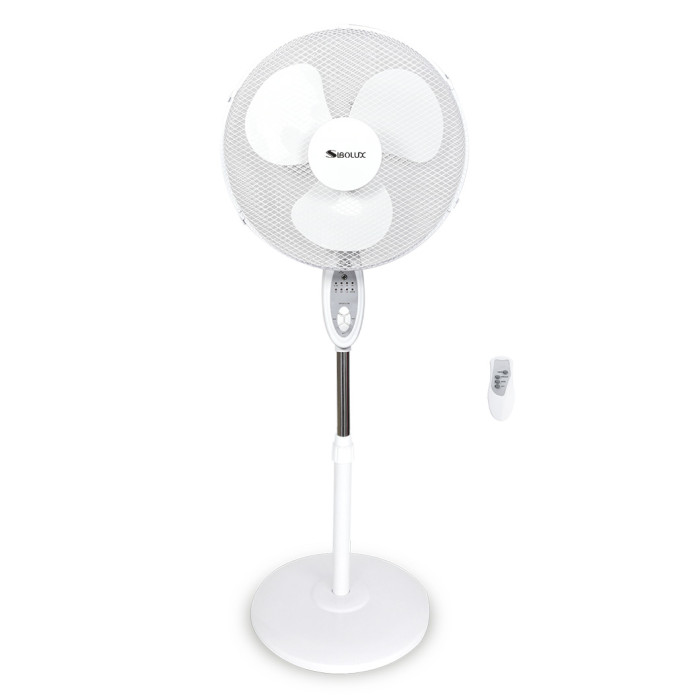 SIBOLUX Manufacturer 16 inch Pedestal Fan With Timer | Europe Plastic Stand Fan | Basic Standing Fan