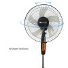 SIBOLUX 16 inch Standing Fan | Indoor Ventilateur Cooling Stand Fan | Electric Plastic Pedestal Fan