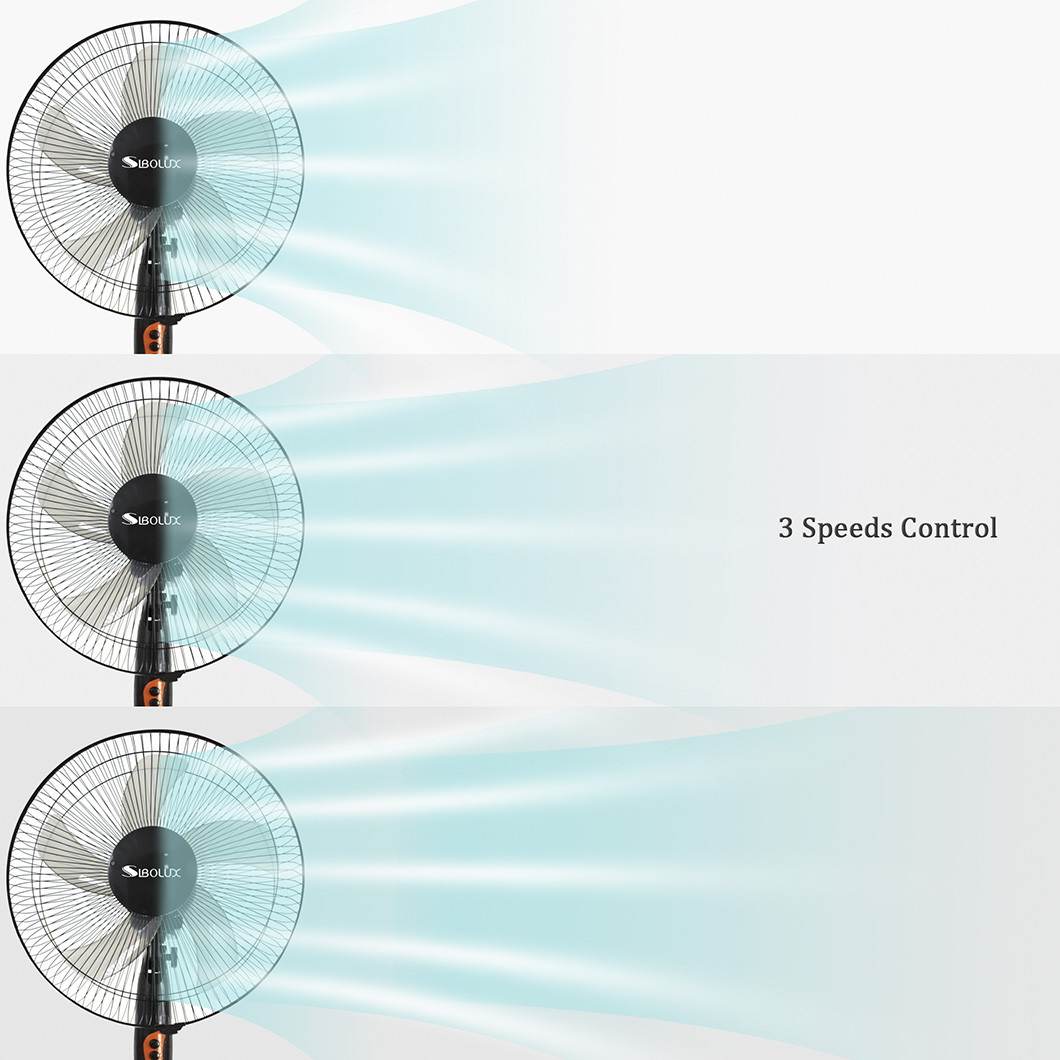 Sibolux 16 Inch Plastic Standing Fan FD-40A