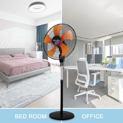 SIBOLUX 18 inch Powerful Electric Velocity Fan | Plastic Ventilateur Fan | Plastic Cooling Pedestal Fan
