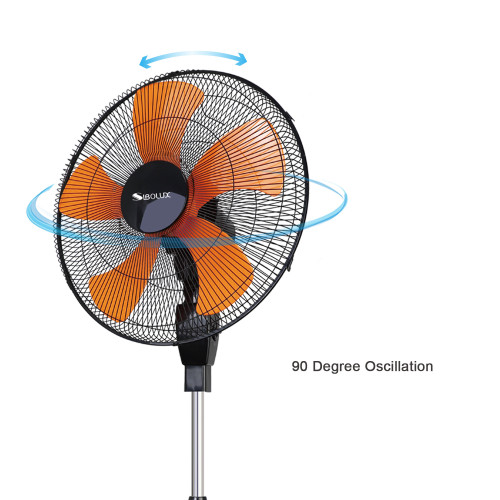 SIBOLUX 18 inch Powerful Electric Velocity Fan | Plastic Ventilateur Fan | Plastic Cooling Pedestal Fan