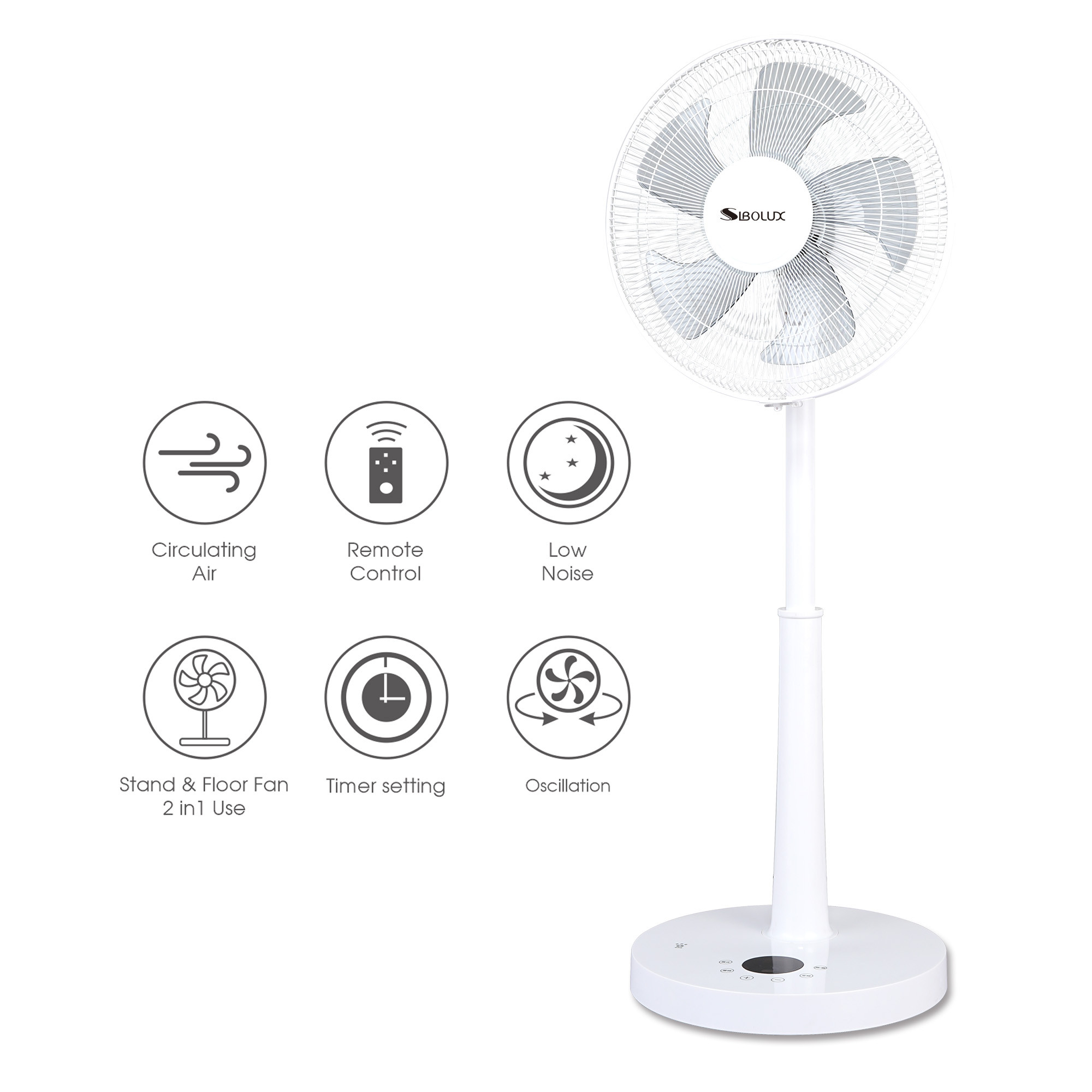 Sibolux 14 Inch DC Circulation Fan DC-1401