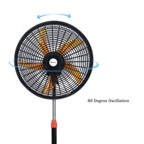 SIBOLUX 18 Inch Industrial Stand Fan | High Velocity Pedestal Fan | Ventilateur Plastic Standing Fan