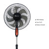 SIBOLUX 16 inch Plastic Standing Fan | 7pcs Blades Ventilateur Cooling Fan | Electric Pedestal Fan