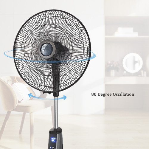 SIBOLUX 16 inch Standing Fan With Remote | Plastic Pedestal Fan With Remote | Smart Fan With Remote