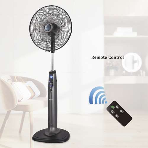 SIBOLUX 16 inch Standing Fan With Remote | Plastic Pedestal Fan With Remote | Smart Fan With Remote