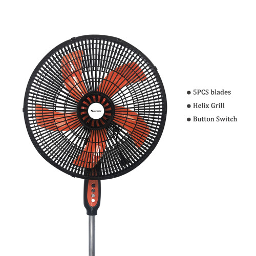 SIBOLUX 18 Inch Cooling Plastic Fan | Ventilador Standing Fan | Powerful Pedestal Fan With Round Base
