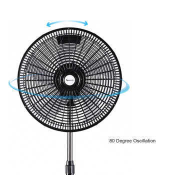 SIBOLUX 18 inch Velocity Stand Fan | Powerful Oscillating Cooling Fan | Ventilador Pedestal Fan
