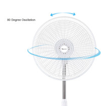 SIBOLUX 18 inch Standing Fan | Ventilateur Velocity Stand Fan | Portable Oscillating Pedestal Fan