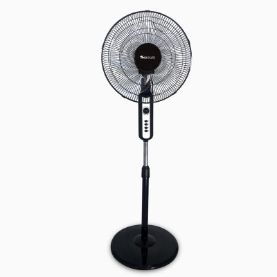 SIBOLUX 16 inch Standing Fan With Timer | Round Base Plastic Stand Fan | Oscillating Pedestal fan