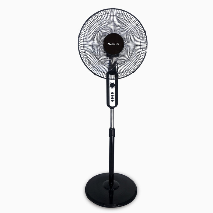 SIBOLUX 16 inch Standing Fan With Timer | Round Base Plastic Stand Fan | Oscillating Pedestal fan