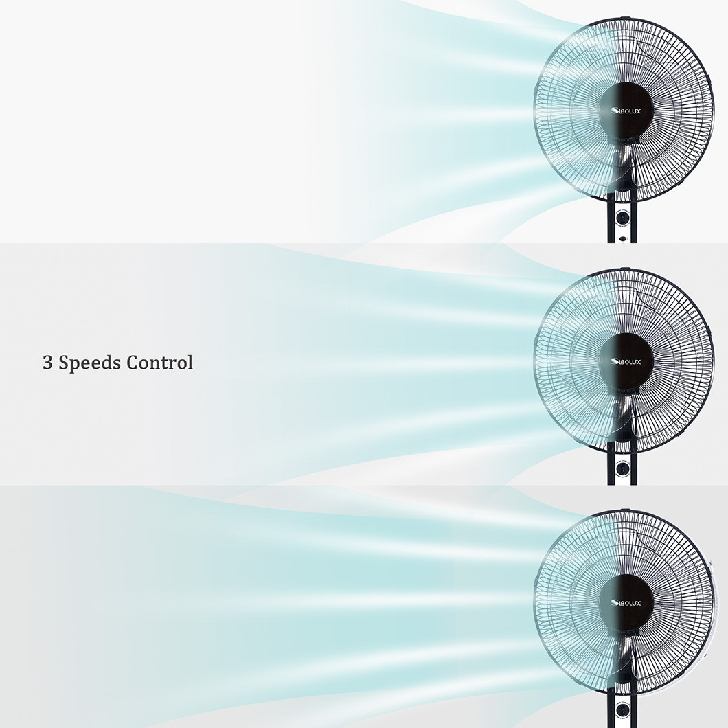 Sibolux 16 Inch Plastic Standing Fan  FD-40A
