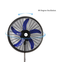 SIBOLUX 18 inch Stand Fan | Oscillating Plastic Standing Fan | Ventilateur Cooling Pedestal Fan