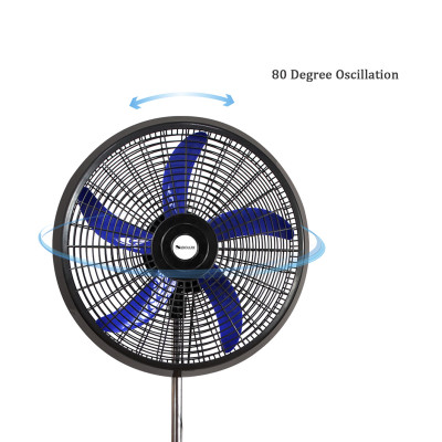SIBOLUX 18 inch Stand Fan | Oscillating Plastic Standing Fan | Ventilateur Cooling Pedestal Fan