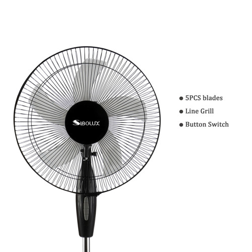 Ventilateur sur pied SIBOLUX d'intérieur 18 pouces | Ventilateur oscillant | Ventilateur sur pied domestique