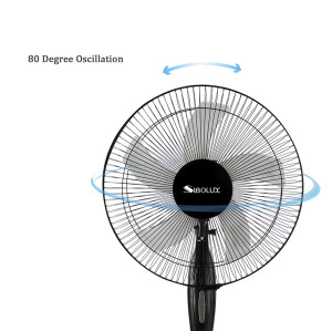 Ventilateur sur pied SIBOLUX d'intérieur 18 pouces | Ventilateur oscillant | Ventilateur sur pied domestique