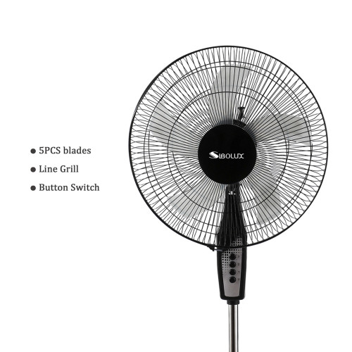 Ventilateur sur pied SIBOLUX 18 pouces | Ventilateur industriel | Ventilateur électrique sur pied en plastique