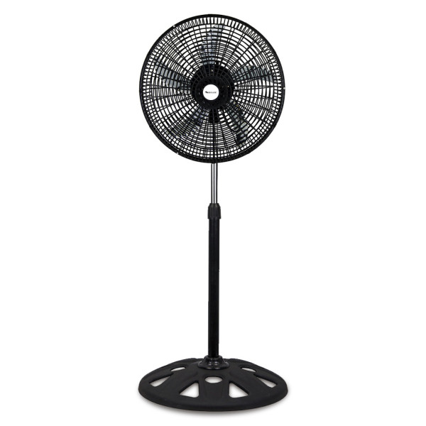 Ventilador de pedestal SIBOLUX de 18 pulgadas con base redonda | Ventilador de pedestal de altura ajustable con 3 velocidades
