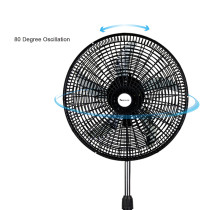 SIBOLUX 18 Inch Stand Fan with Round Base | Height Adjustable Pedestal Fan With 3 Speed Settings