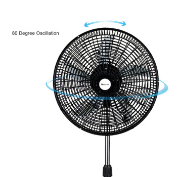 SIBOLUX 18 Inch Stand Fan with Round Base | Height Adjustable Pedestal Fan With 3 Speed Settings