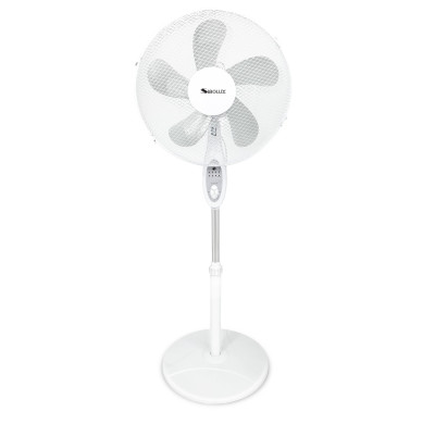 SIBOLUX 16 inch Pedestal Fan With Remote | Indoor 16 Inch Plastic Standing Fan With Remote