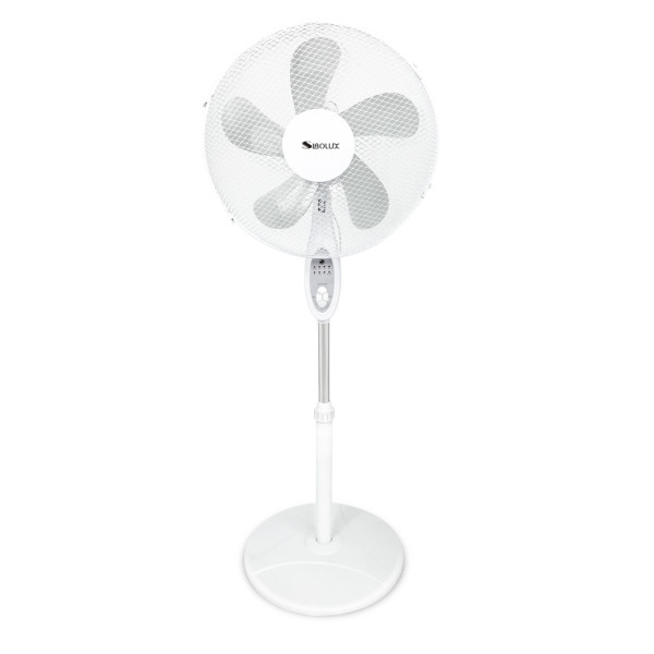 Ventilador de pedestal SIBOLUX de 16 pulgadas con control remoto | Ventilador de pie de plástico de 16 pulgadas para interiores con control remoto