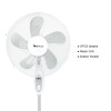 SIBOLUX 16 inch Pedestal Fan With Remote | Indoor 16 Inch Plastic Standing Fan With Remote