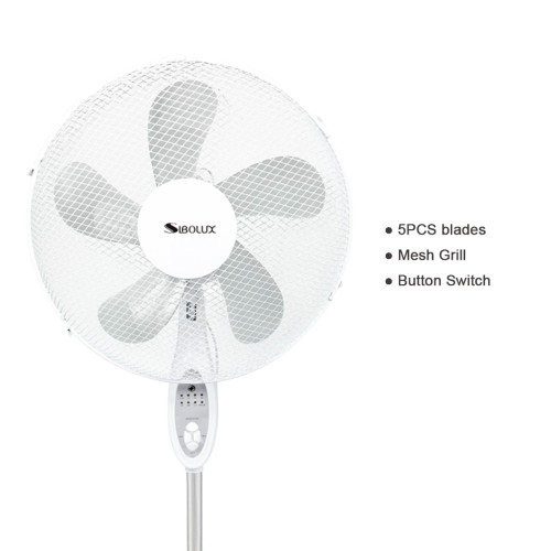 Ventilateur sur pied SIBOLUX 16 pouces avec télécommande | Ventilateur d'intérieur sur pied en plastique 16 pouces avec télécommande