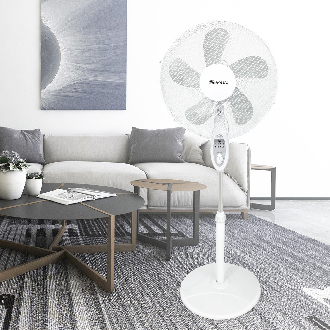 Sibolux 16 Inch Plastic Standing Fan With Remote FD-1635R