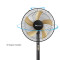 SIBOLUX Wholesale 16 inch Standing Fan High Quality Ventilateur | Popular Plastic Cooling Stand Fan