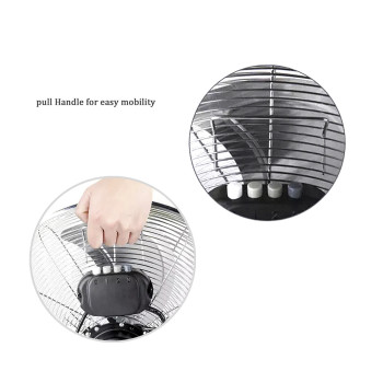 SIBOLUX Electric Portable Cooling 12 Inch Floor Fan | Pedestal Fan 12 Inch Metal Velocity Fan