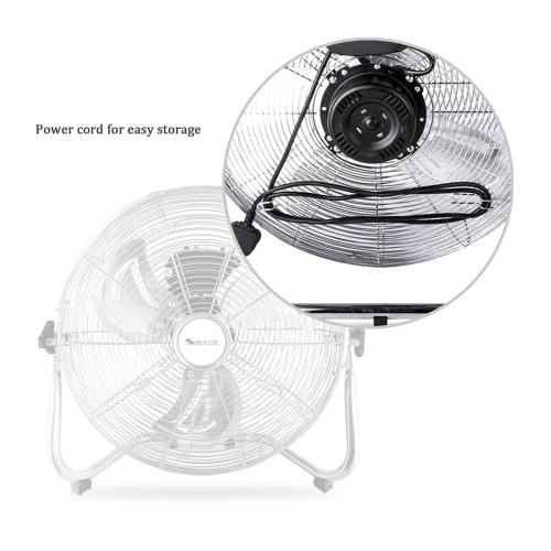 SIBOLUX Powerful 14 Inch Metal Floor Fan | High Velocity 14 inch Industrial Standing Fan