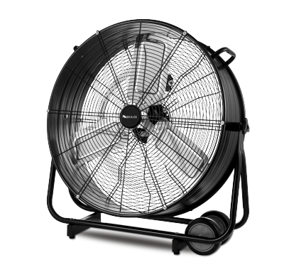 SIBOLUX 24 Inch Industrial Drum Fan  | Air Circulation High Velocity Fan | Heavy Duty Floor Fan