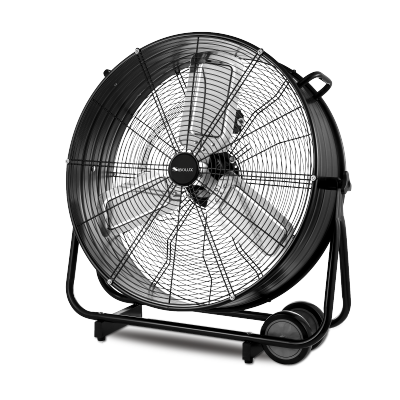 SIBOLUX 24 Inch Industrial Drum Fan  | Air Circulation High Velocity Fan | Heavy Duty Floor Fan