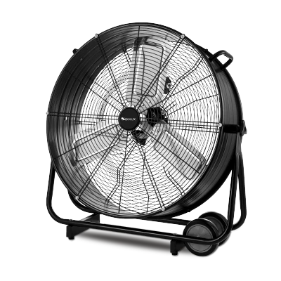 Ventilateur industriel à tambour SIBOLUX 24 pouces | Ventilateur de circulation d'air haute vitesse | Ventilateur de sol robuste