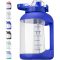 Water bottle with time mark,with straw and handle, leak proof cover, secure and Copolyester