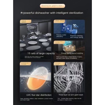 The dishwasher is a safe, economical and sterilized appliance