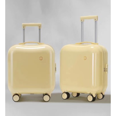 Luggage small portable pull rod travel case advanced sense small size mini check-in box firm
