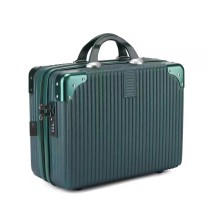 New vintage suitcase firm with combination lock leather case lightweight small boarding suitcase