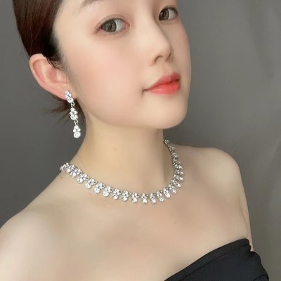 A beautiful shiny necklace for a lady