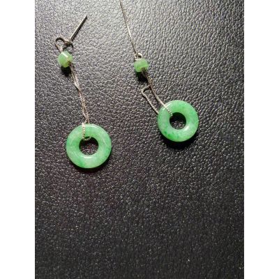 The new authentic natural jade earrings ear ring The pendants