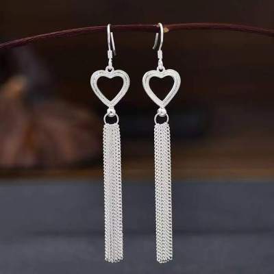 The new female allergy free silver earrings silver earrings