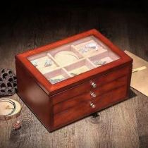 New Chinese style solid wood jewelry storage box