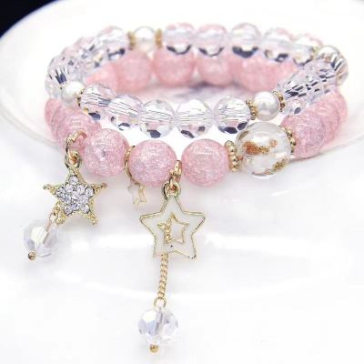 Natural ice powder crystal bracelet Powder crystal