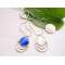 925 silver necklace, female cat's eye stone, silver pendant, collarbone chain, silver jewelry