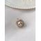 Round oval natural freshwater pearl pendant